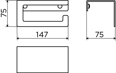 Fold Fold porte-rouleau avec couvercle