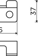 Fold dubbele kledinghaak