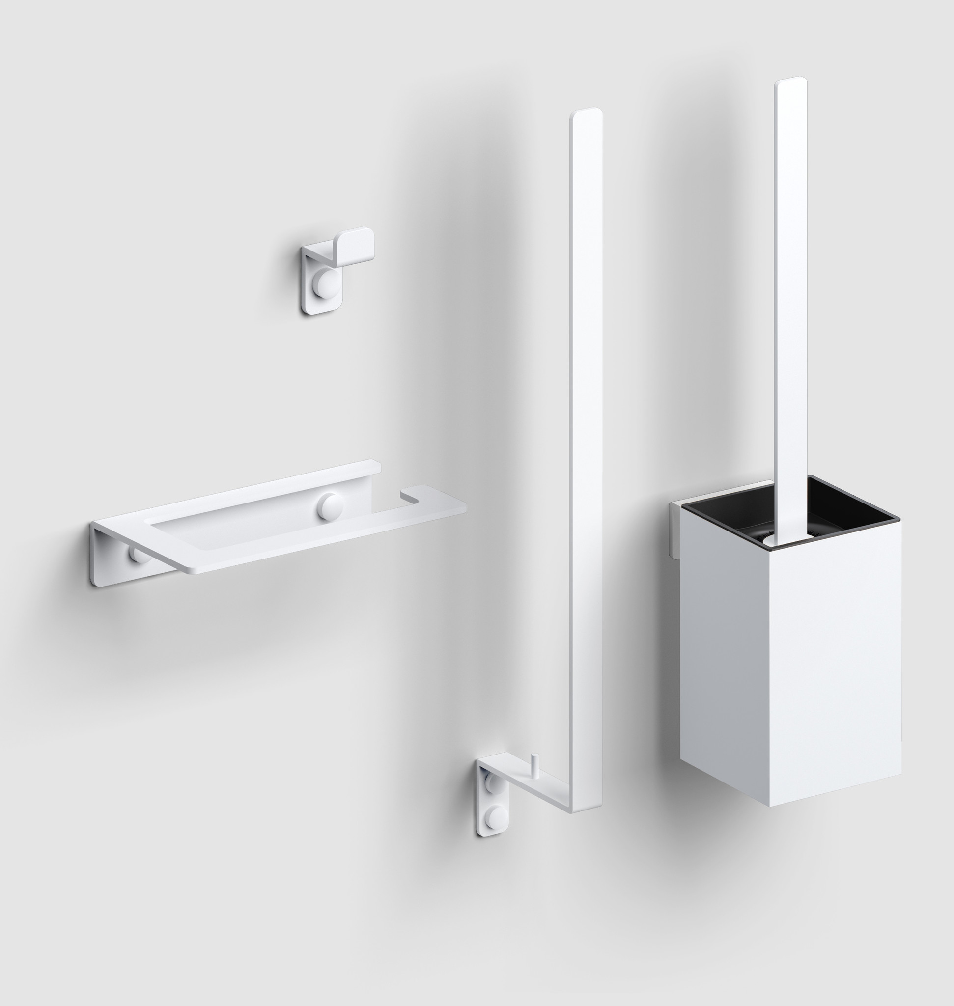 Fold toilet accessories set