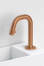 Kaldur standing cold water tap, PVD, with short spout, right