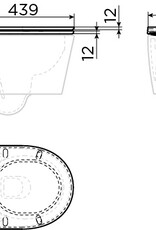 InBe toiletzitting met deksel tbv InBe toilet