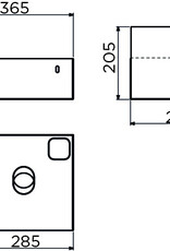 Flush open cabinet with towel holder for Flush 1 and InBe 1