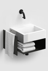 Flush open cabinet with towel holder for Flush 1 and InBe 1