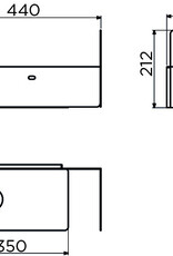 InBe open cabinet with towel holder for New Flush 3