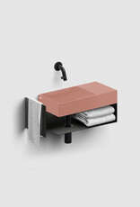 Vale open cabinet with towel holder for Vale 38 cm