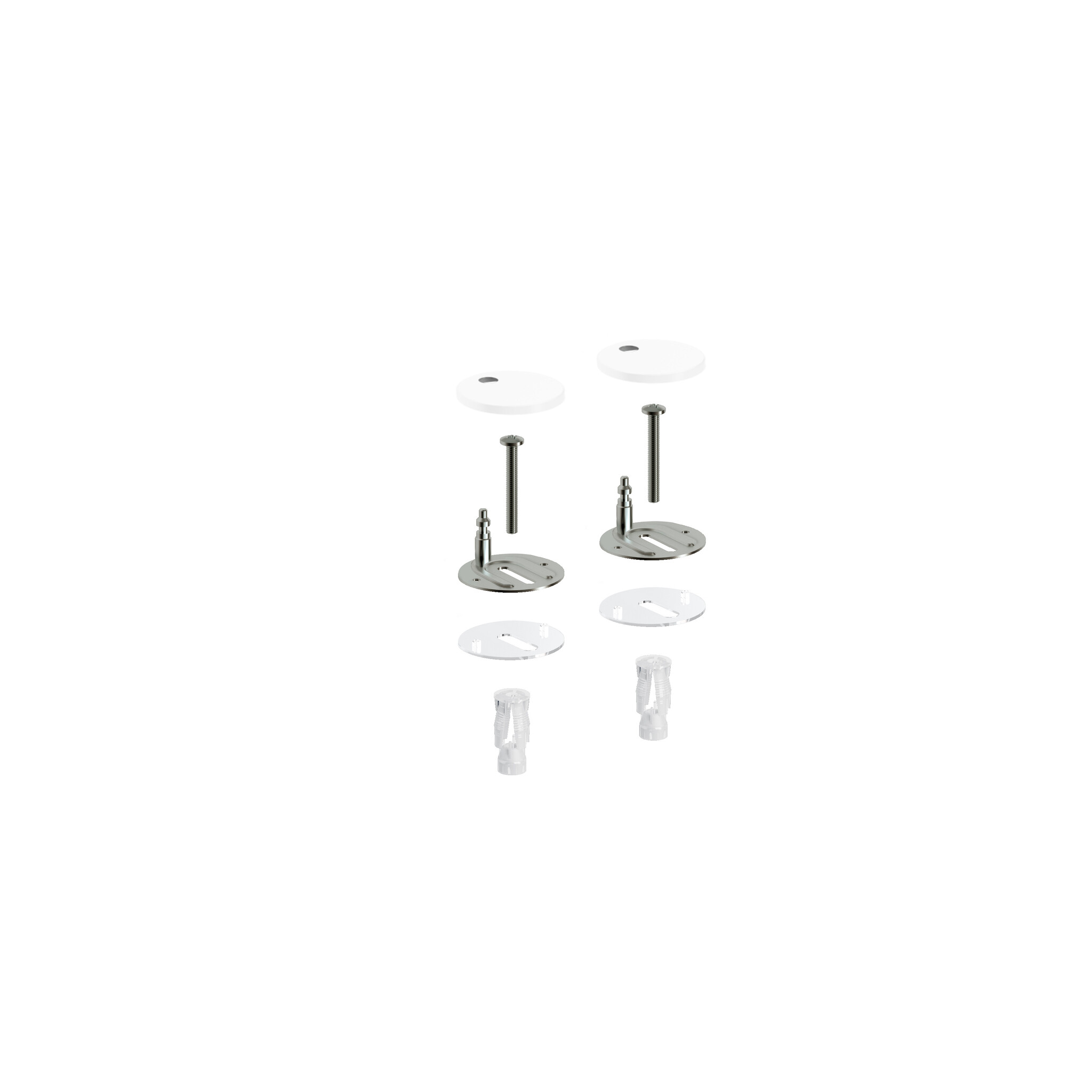 InBe Fixing set for InBe toilet seat IB/04.06070.20 or IB/04.06070.21