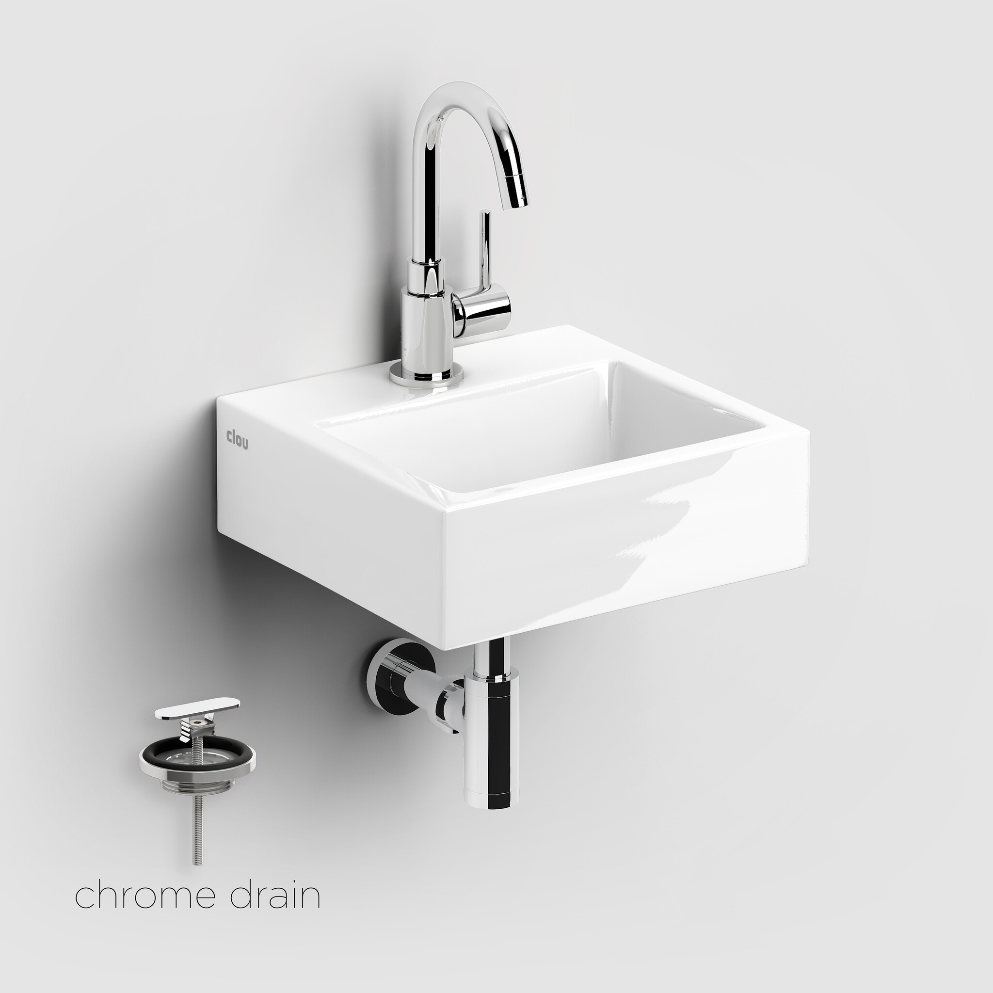 One-Click One-Click handbasin set (Flush 1 handbasin, Freddo 1 tap and MiniSuk siphon)