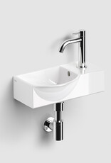 InBe InBe 8 handbasin, with taphole, without drain, white ceramics