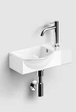 InBe InBe hand basin set 6, with hand basin, tap, drain and trap, white ceramics and chrome