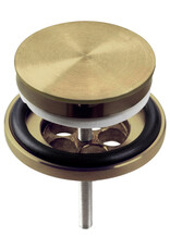 Mini Wash Me drain set for hand basins, with cover, PVD
