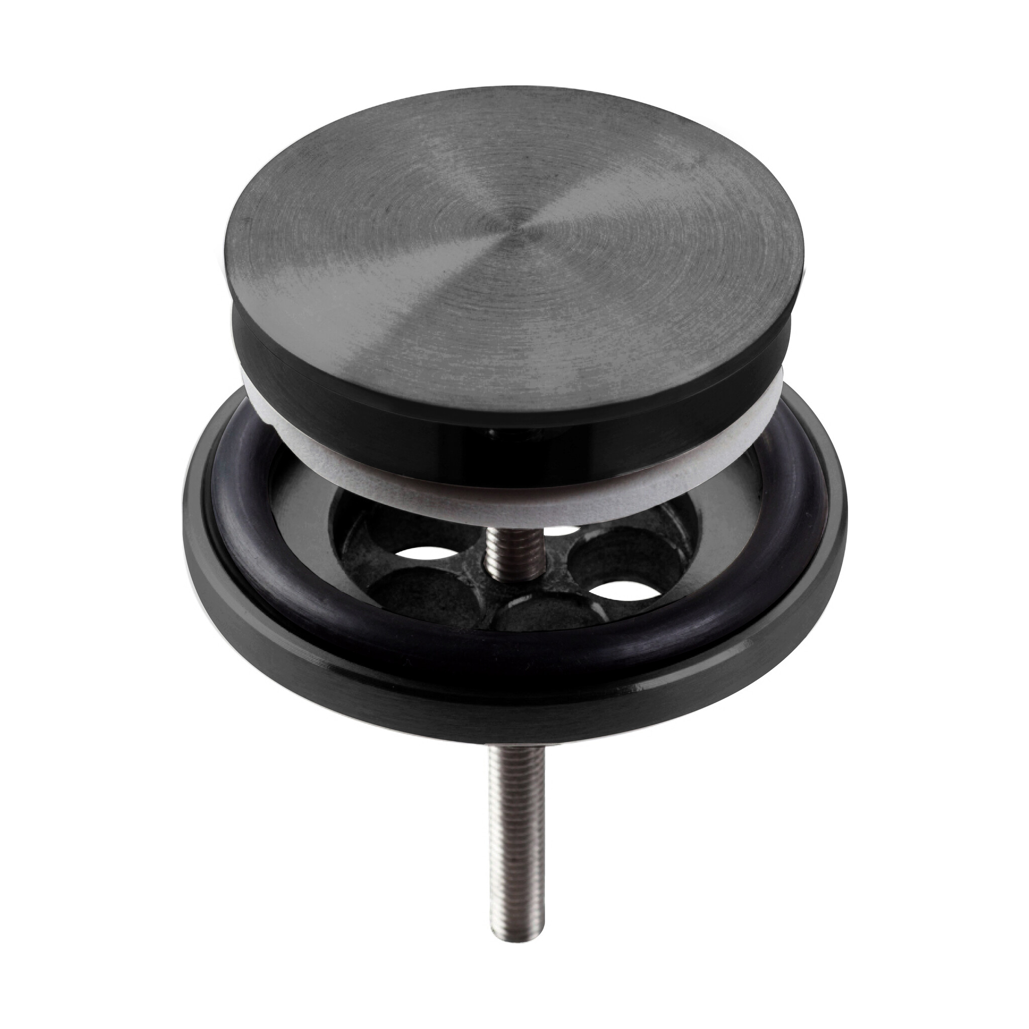 Mini Wash Me drain set for hand basins, with cover, PVD