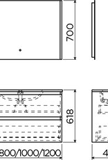 InBe bathroom furniture 60cm
