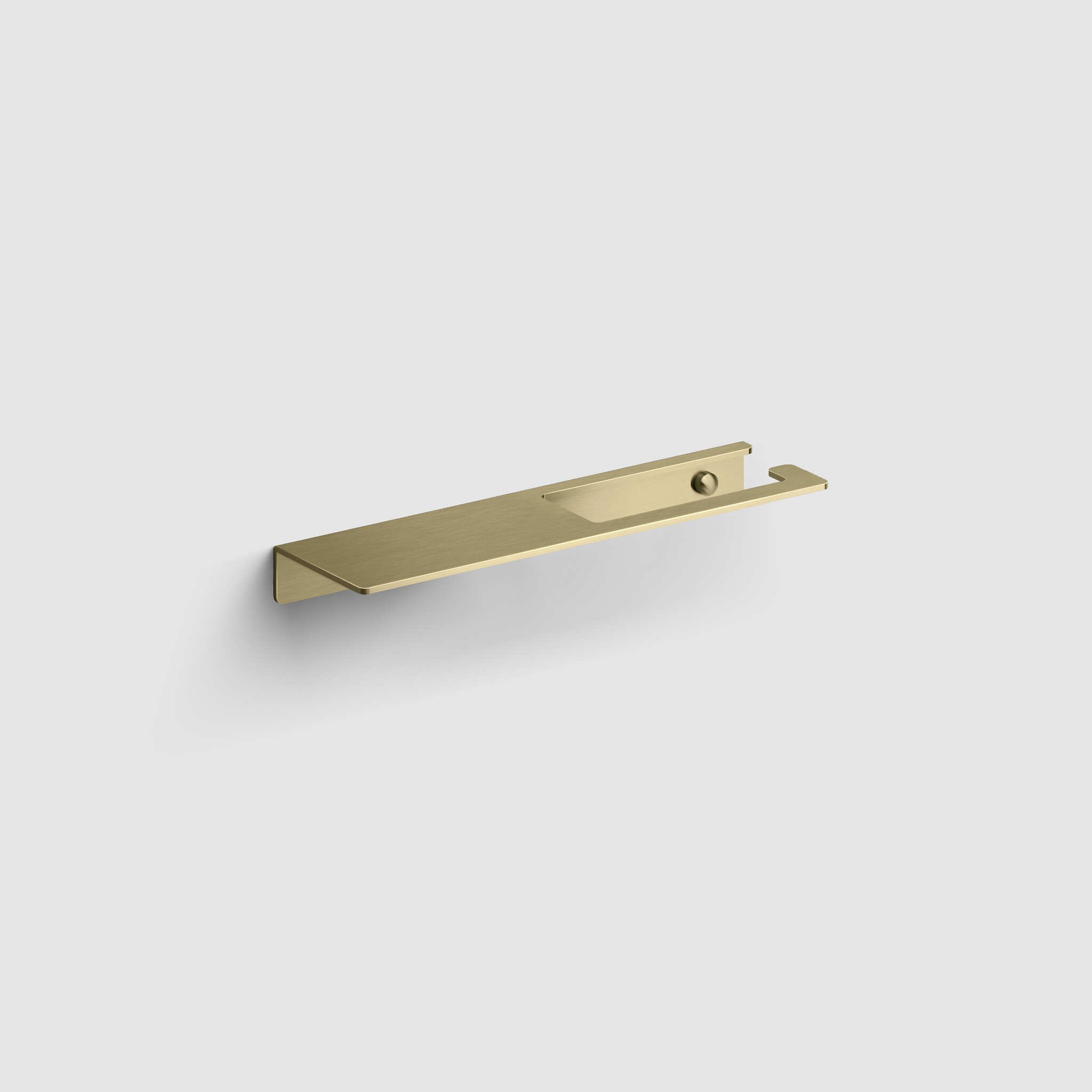 Fold Fold toilet paper holder with shelf, PVD