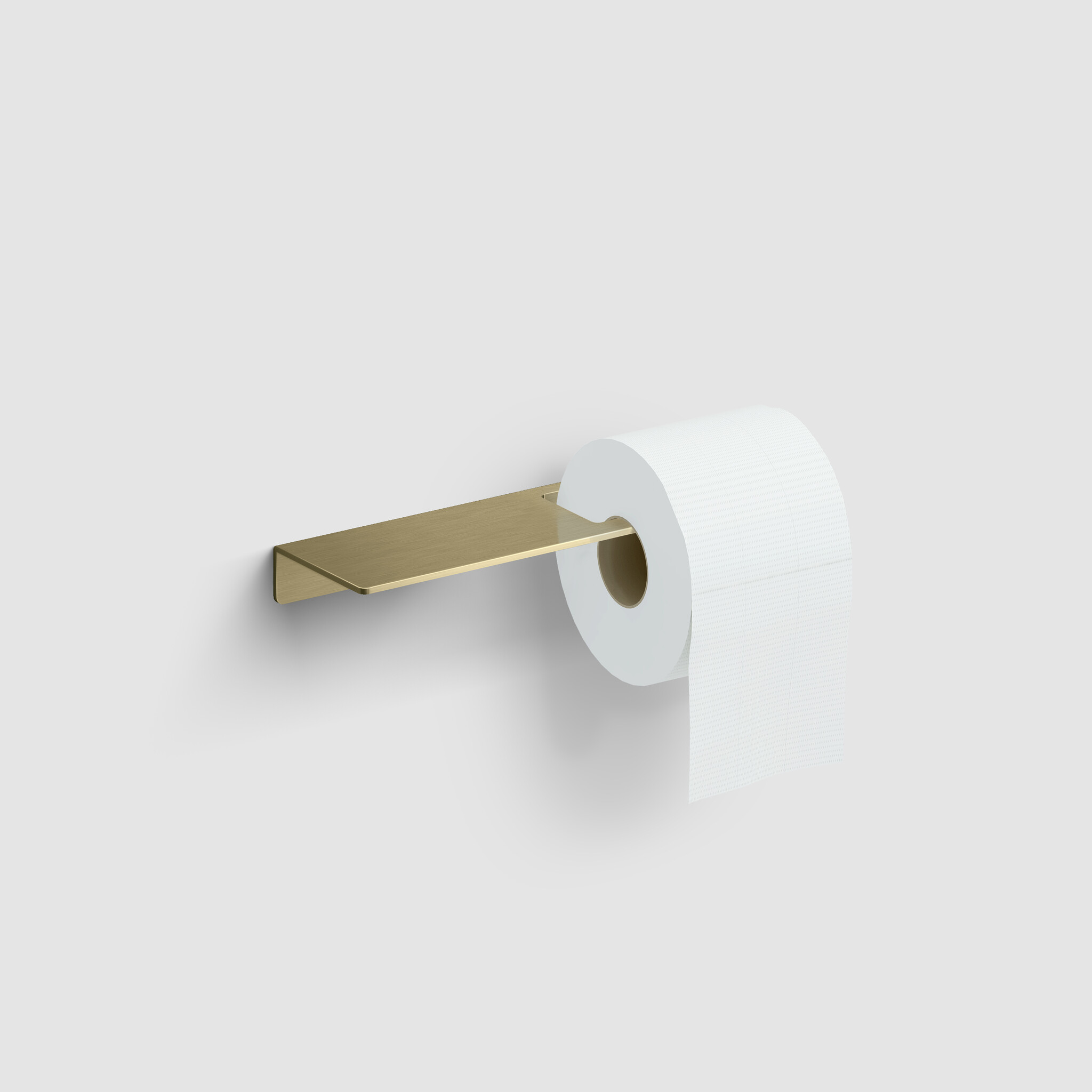 Fold Fold toilet paper holder with shelf, PVD