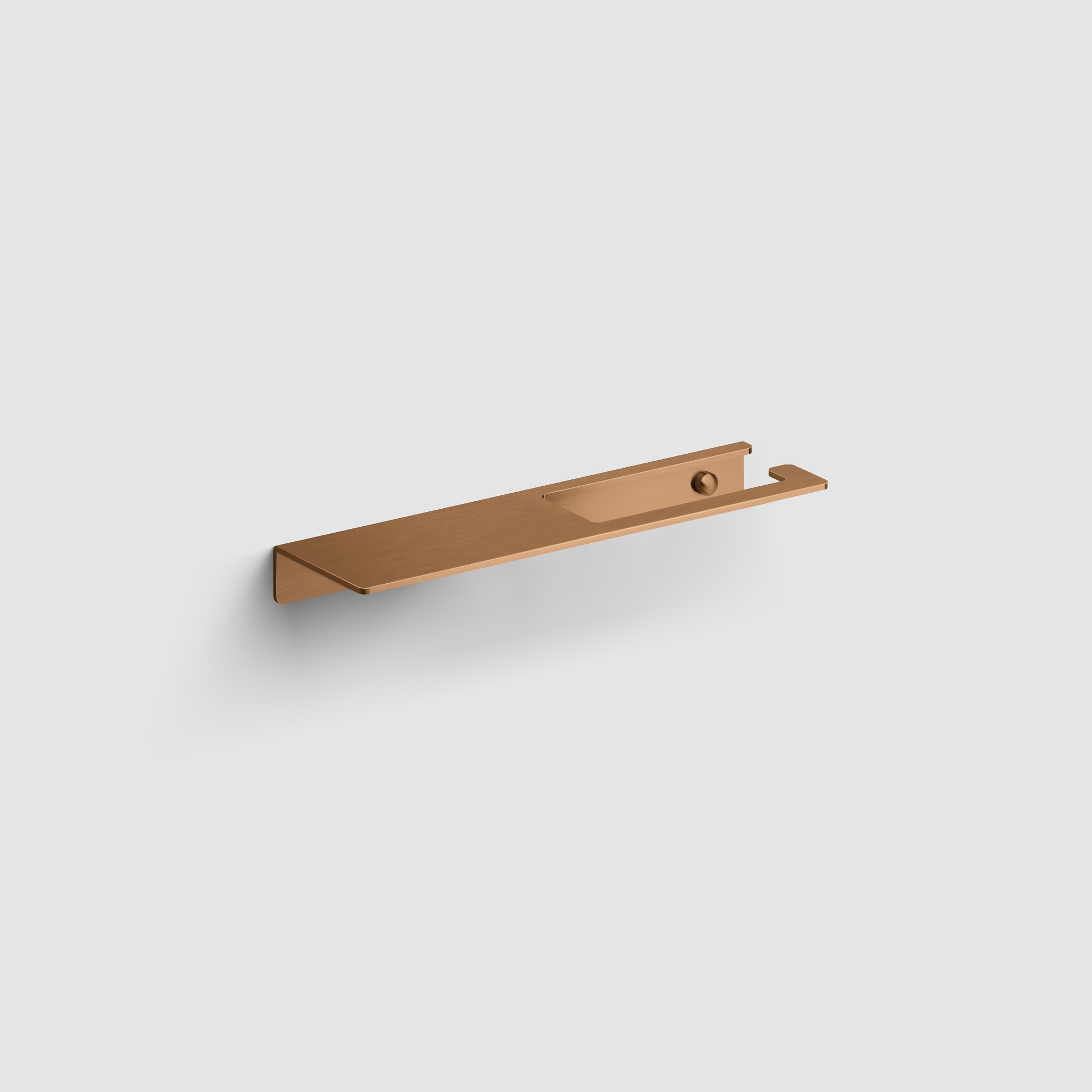 Fold Fold toilet paper holder with shelf, PVD