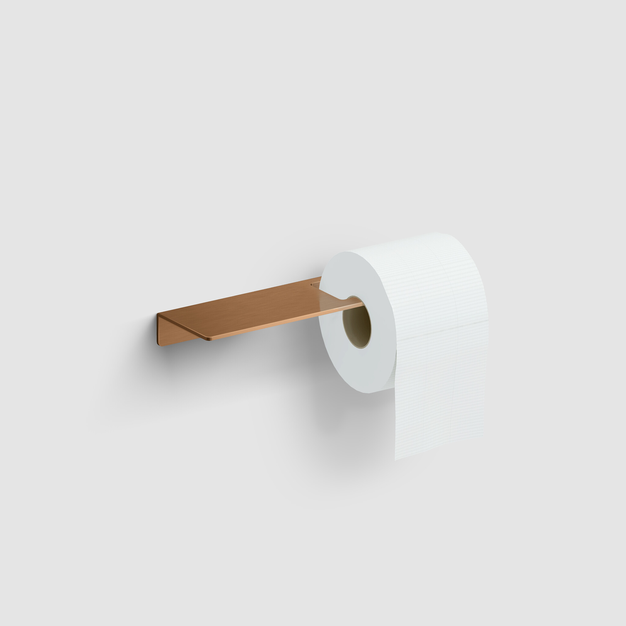 Fold Fold toilet paper holder with shelf, PVD