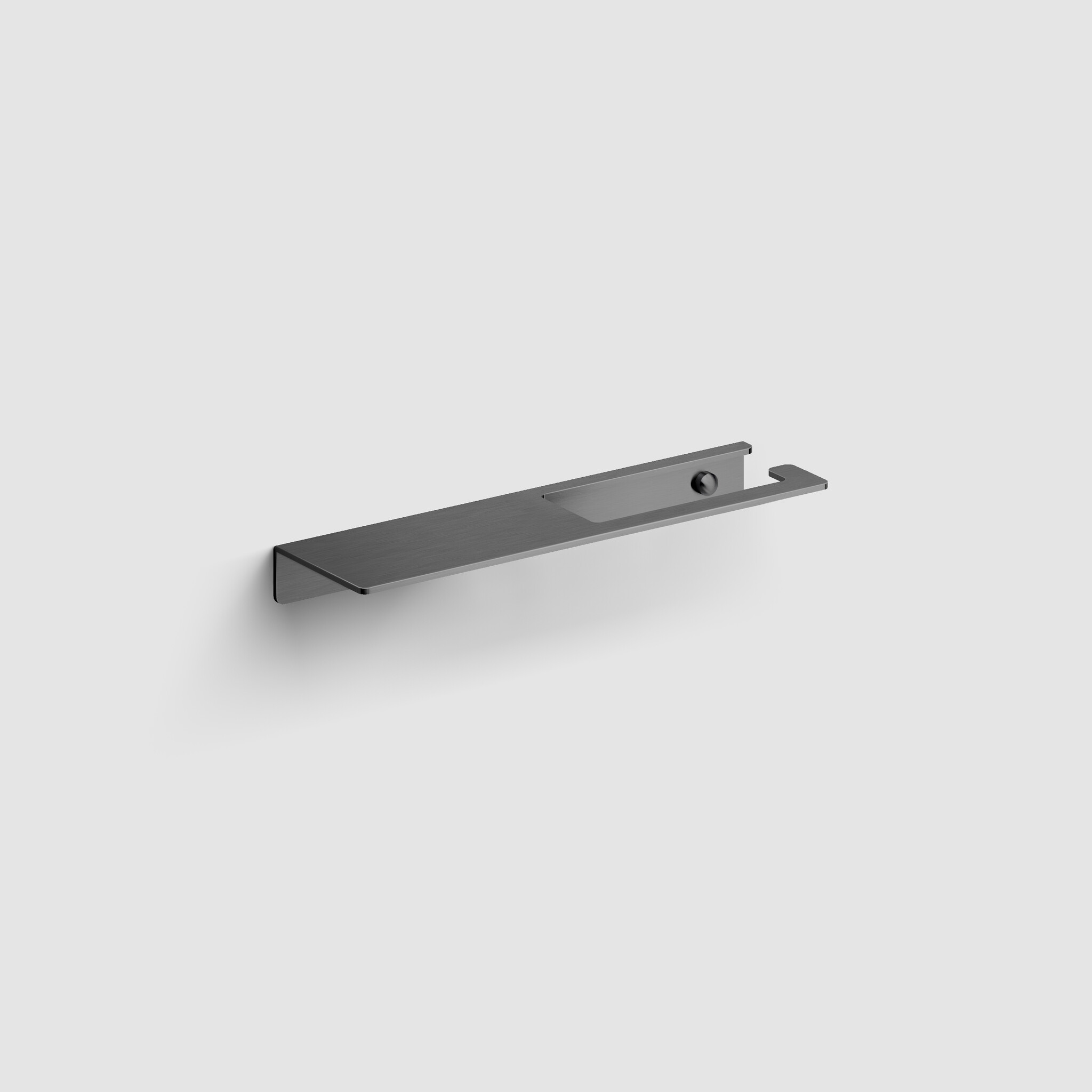 Fold Fold porte-rouleau avec tablette, PVD