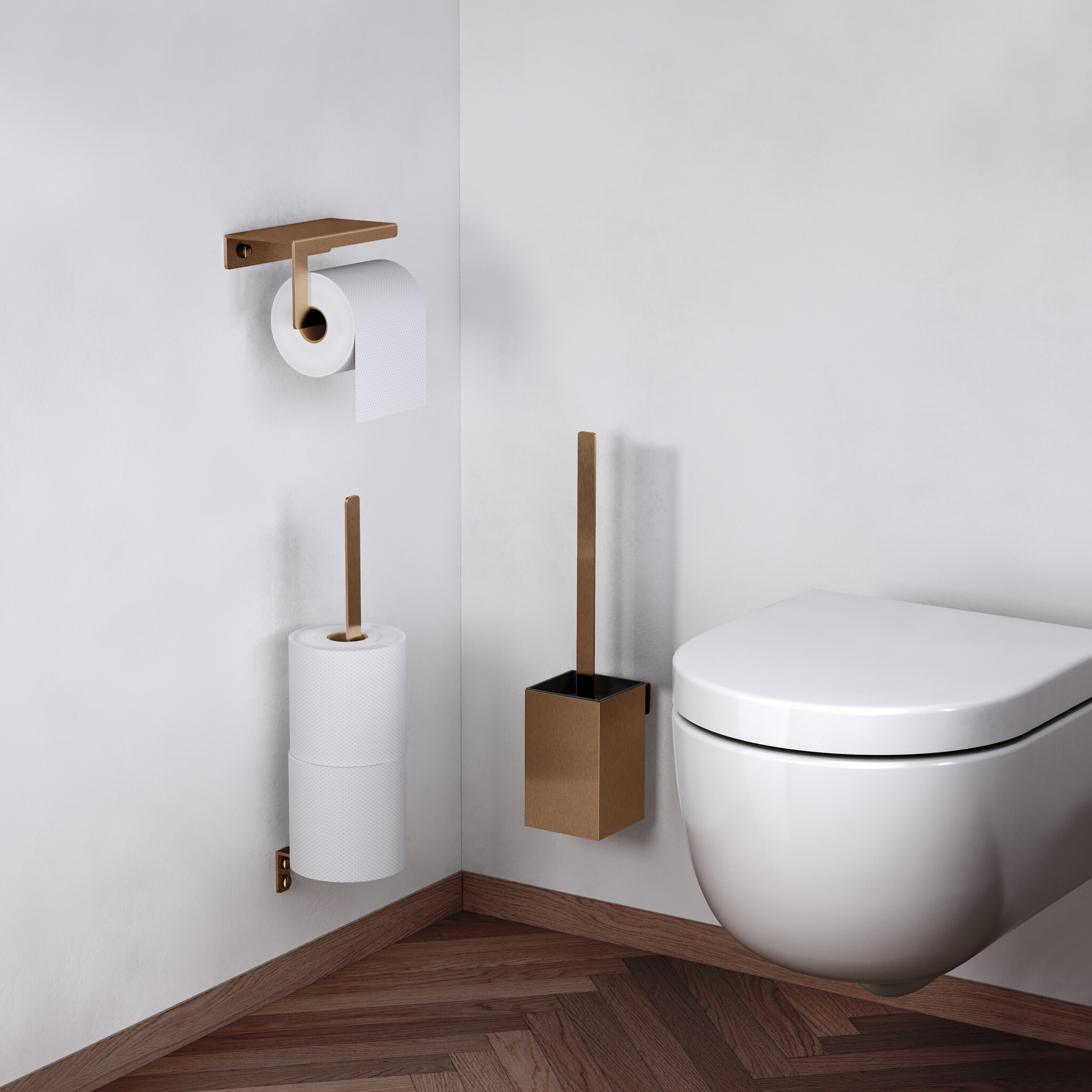 Fold Fold porte-rouleau avec couvercle, PVD