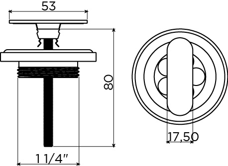 New Flush drain and trap connector for First, Flush and New Flush handbasins