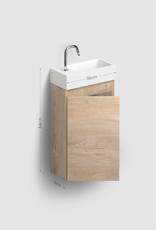 InBe cabinet for Flush 3 and InBe set 3 handbasins, left