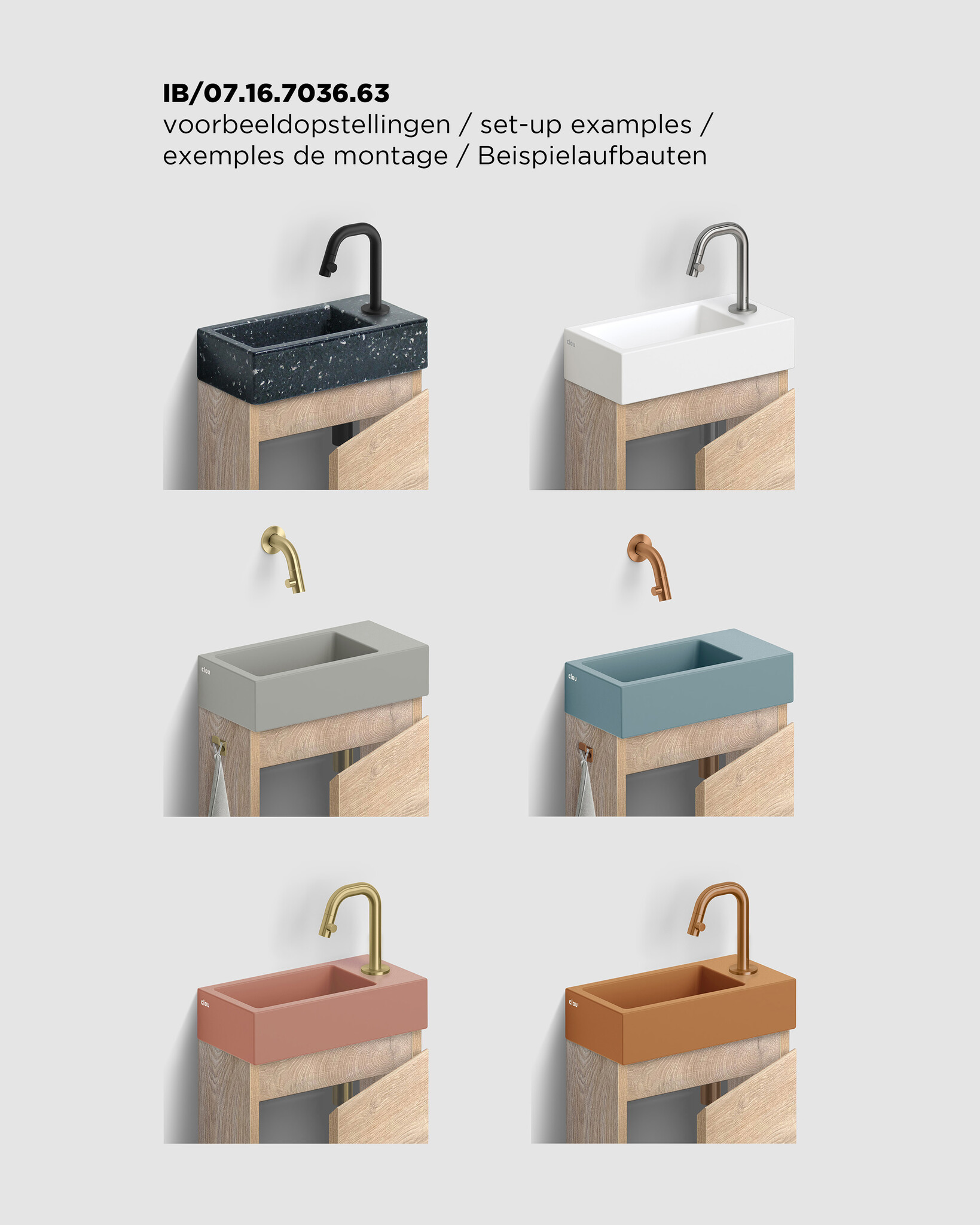 InBe cabinet for Flush 3 and InBe set 3 handbasins, right