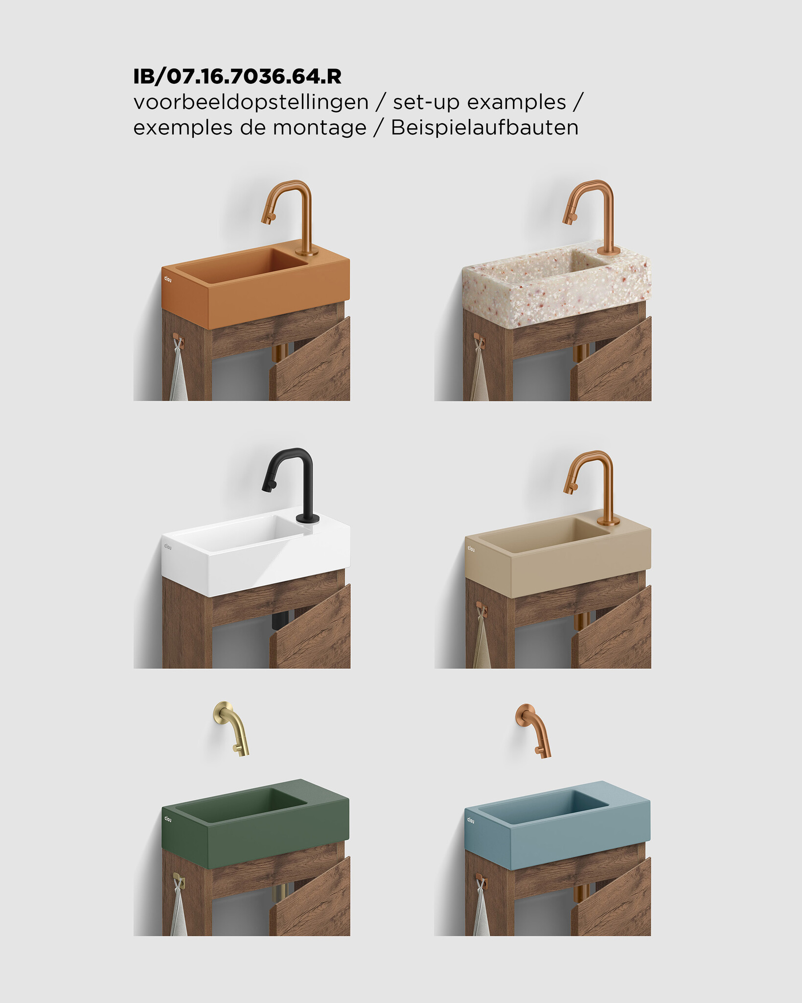 InBe cabinet for Flush 3 and InBe set 3 handbasins, right