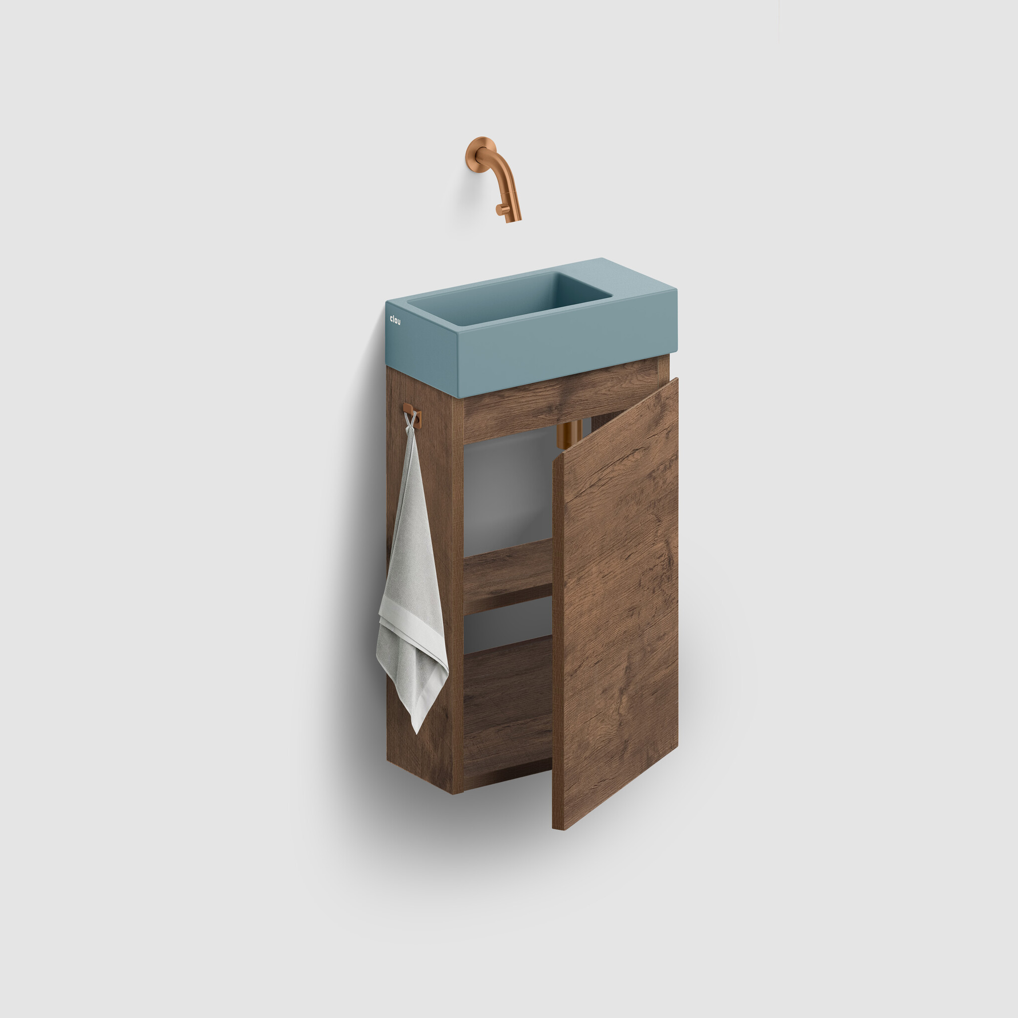 InBe armoire pour Flush 3 et InBe set 3 lave-mains, droite