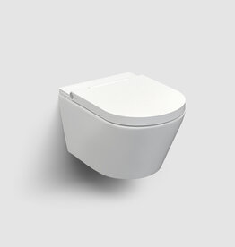 Clever douche-WC met turbo flush, glanzend wit keramiek