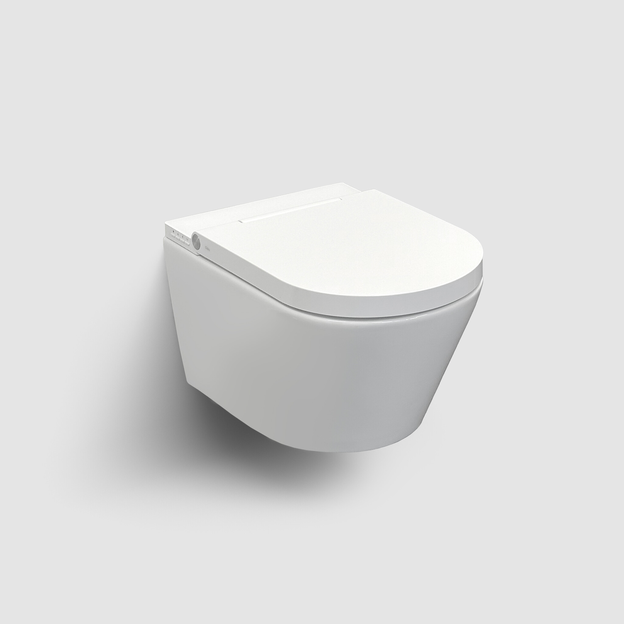 Clever Clever shower toilet with turbo flush, gloss white ceramic