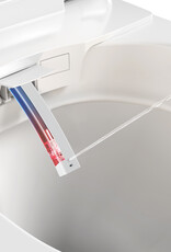 Clever Clever shower toilet with turbo flush, gloss white ceramic