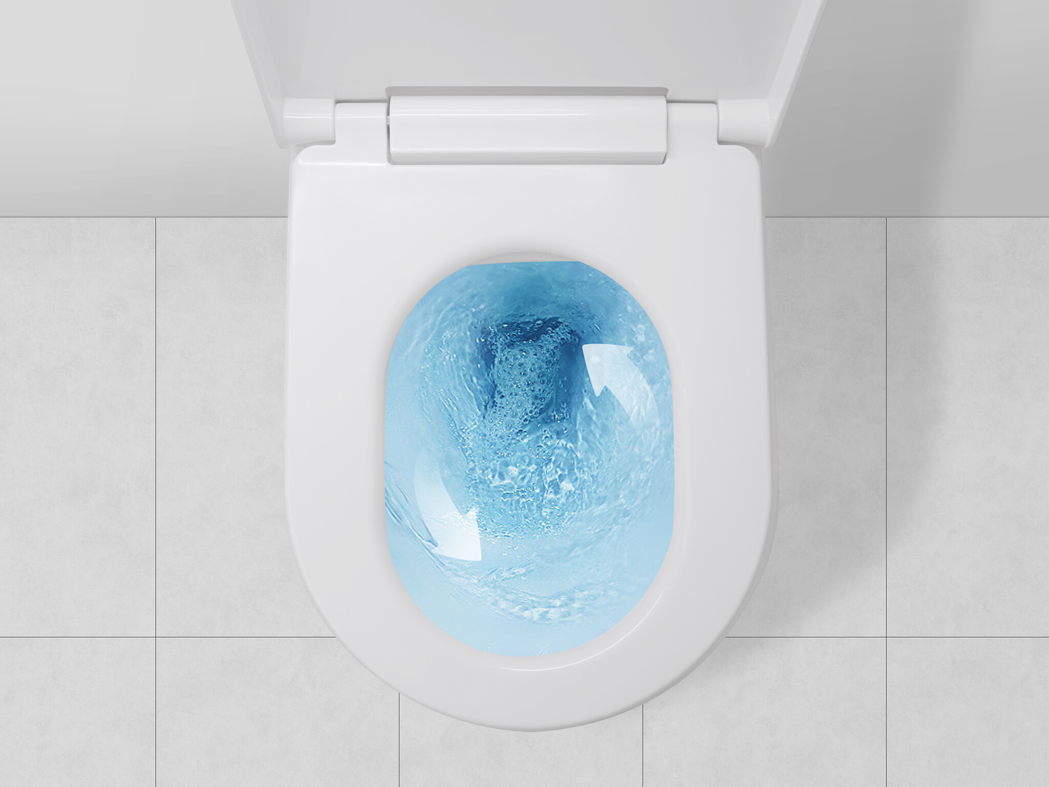 Clever Clever shower toilet with turbo flush, gloss white ceramic