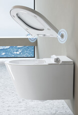 Clever Clever shower toilet with turbo flush, gloss white ceramic