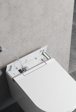 Clever Clever douche-WC met turbo flush, glanzend wit keramiek