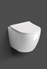 InBe rimless toilet InBe 3, with toilet seat with cover