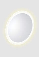 Look at Me Mirror 40 cm round with border with LED-lighting and sensor control