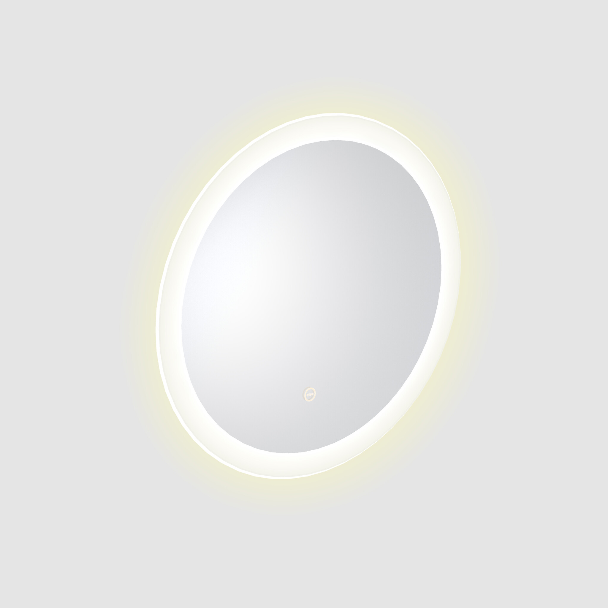 Look at Me Mirror 40 cm round with border with LED-lighting and sensor control