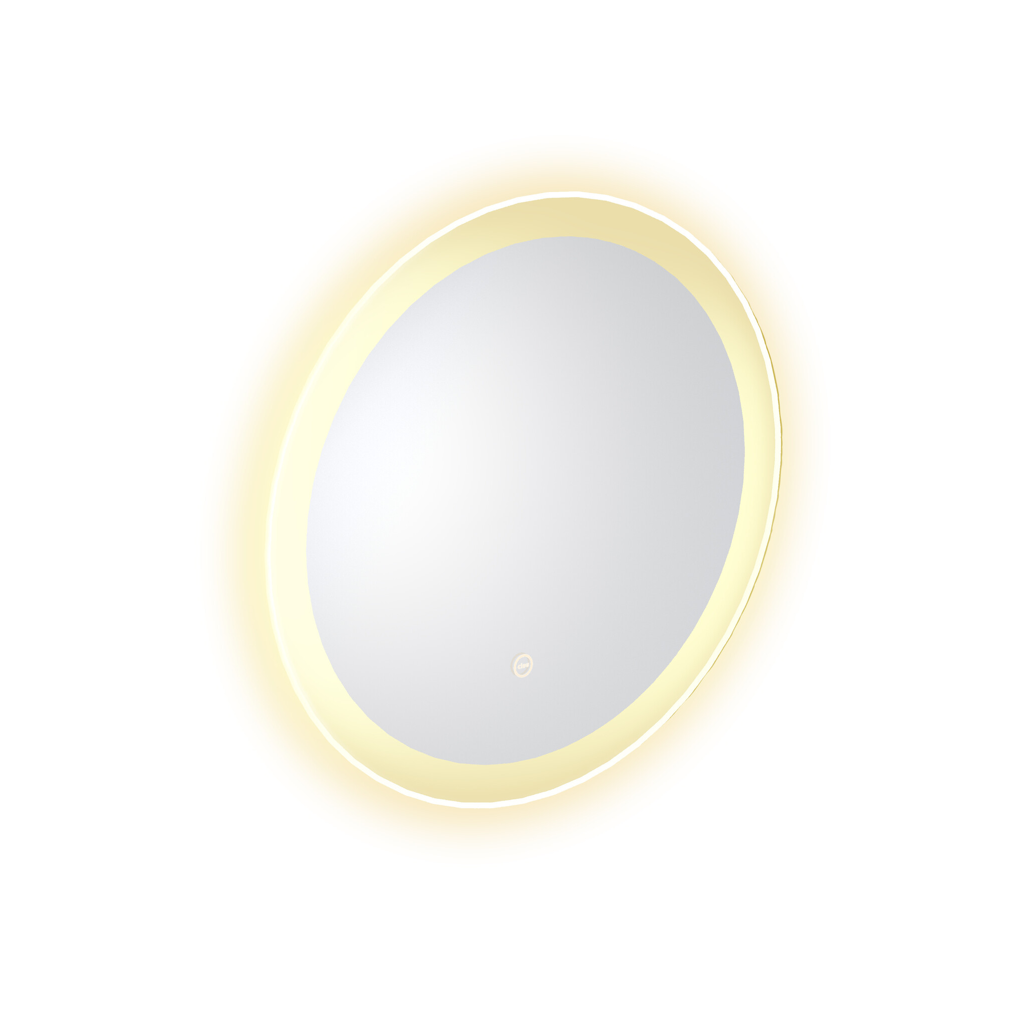 Look at Me Mirror 40 cm round with border with LED-lighting and sensor control