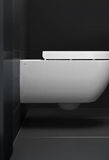 New Hammock rimless toilet, wall mounted, 54 cm, thick seat