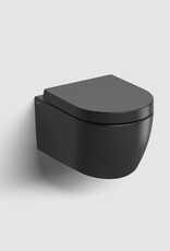 New Hammock rimless toilet, wall mounted, 49 cm, thick seat