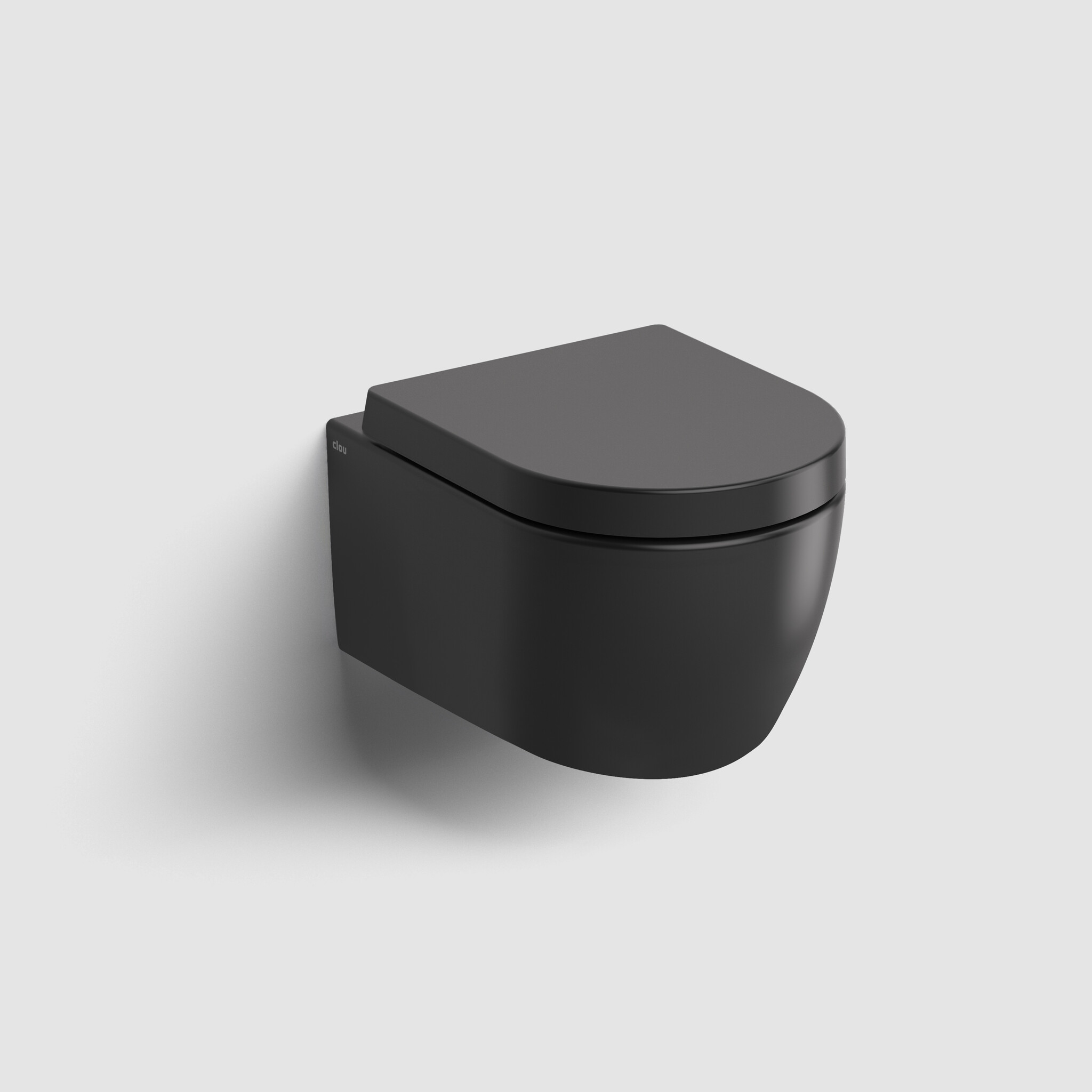 New Hammock rimless toilet, wall mounted, 49 cm, thick seat