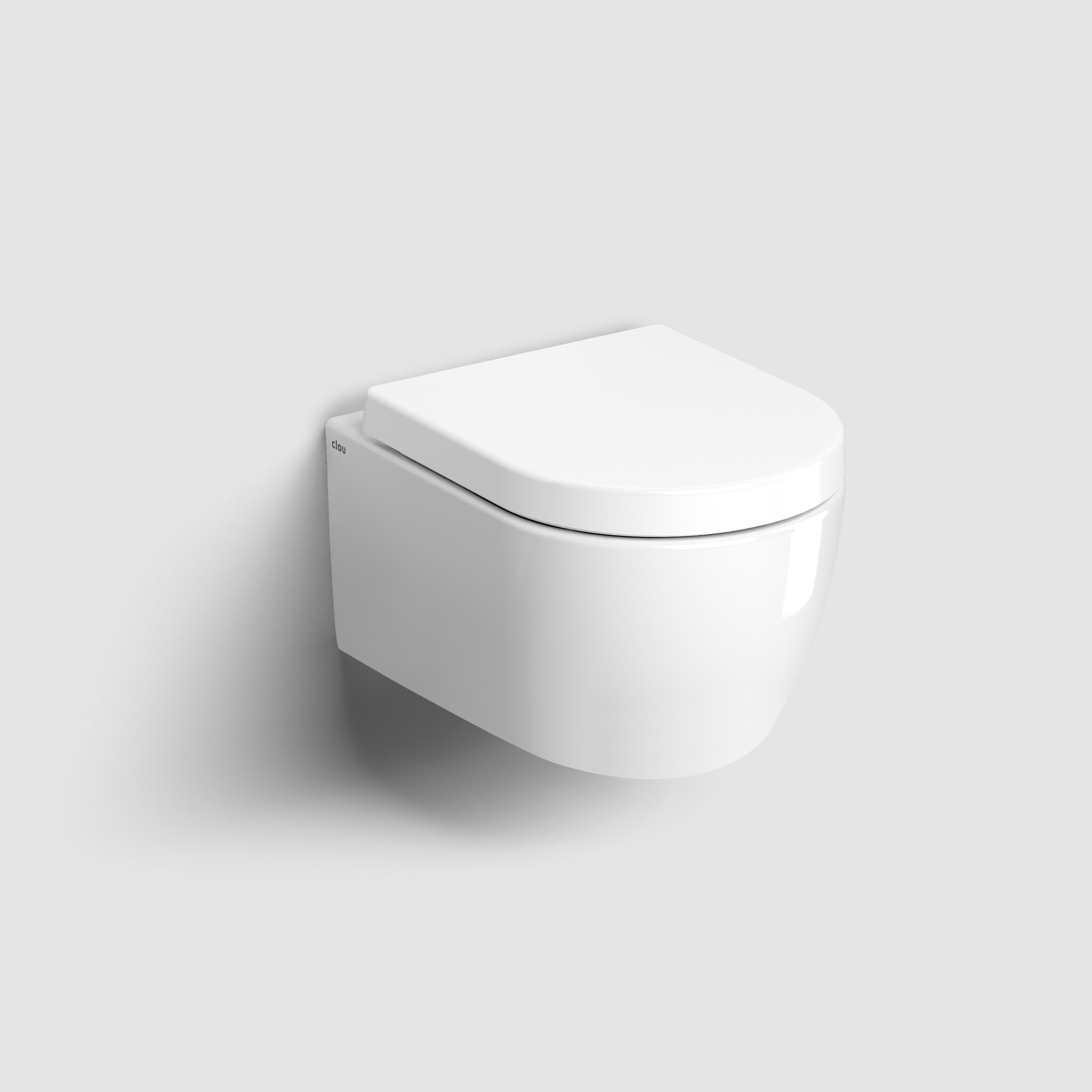 New Hammock rimless toilet, wall mounted, 49 cm, thick seat