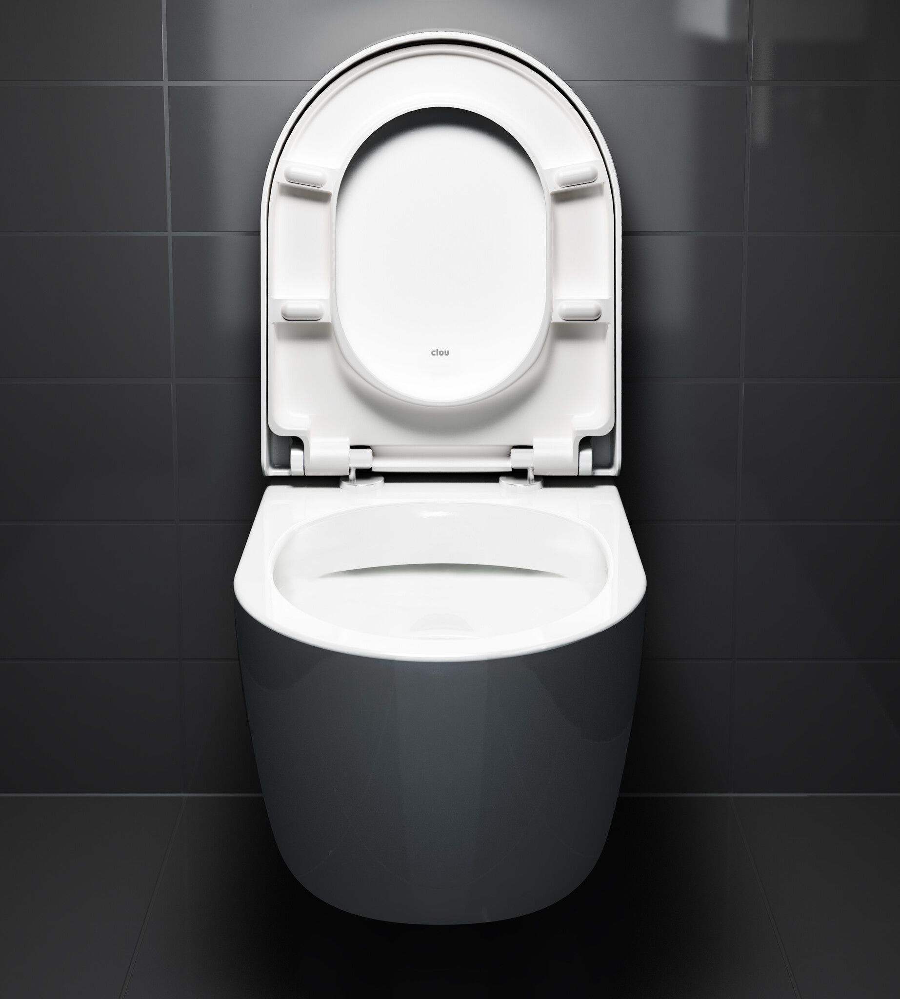 New Hammock rimless toilet, wall mounted, 49 cm, thick seat