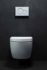 New Hammock rimless toilet, wall mounted, 49 cm, thick seat