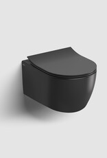 New Hammock toilette sans bord, à suspendre, 49 cm, abattant bas