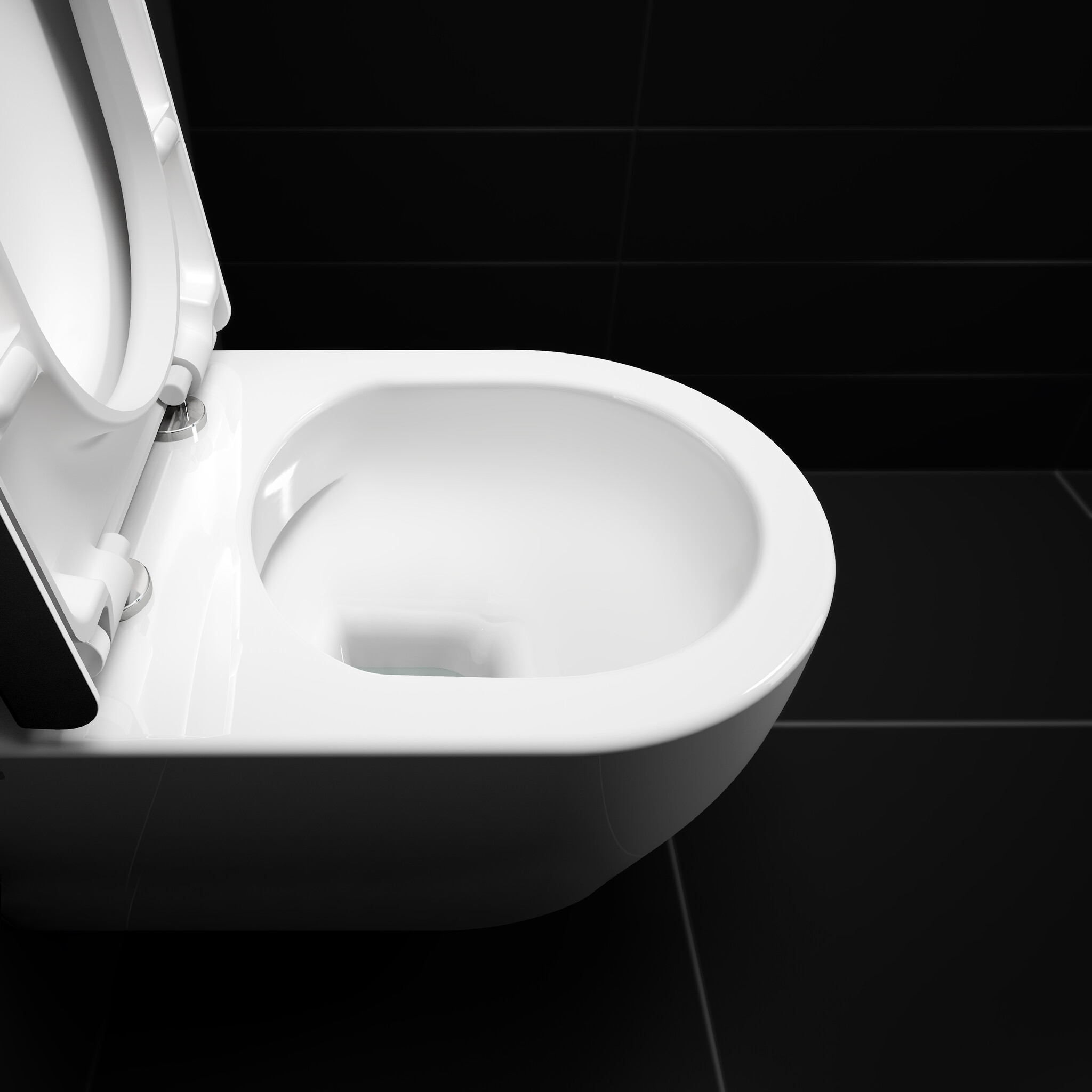 New Hammock randloos wandtoilet, 54 cm, dikke zitting