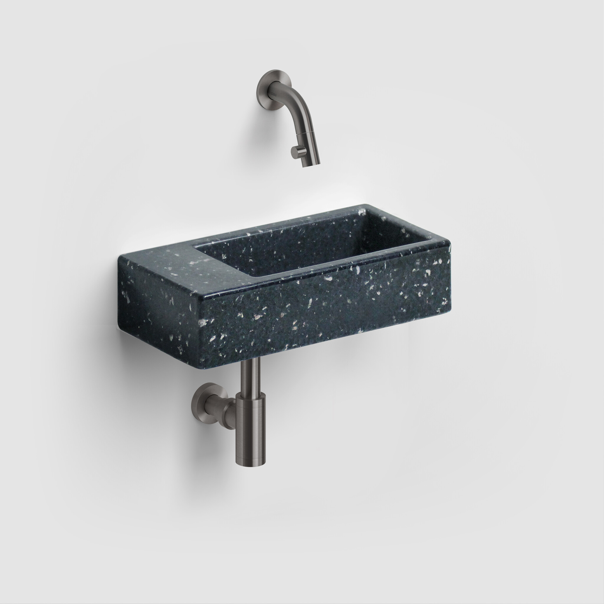 Flush Ecorazzo Flush 3 lave-mains 36cm, à gauche, recyclé