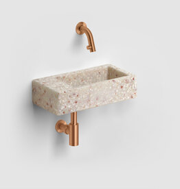 Flush Ecorazzo Flush 3 handbasin, left, recycled