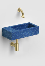 Flush Ecorazzo Flush 3 fontein 36cm, links, gerecycleerd