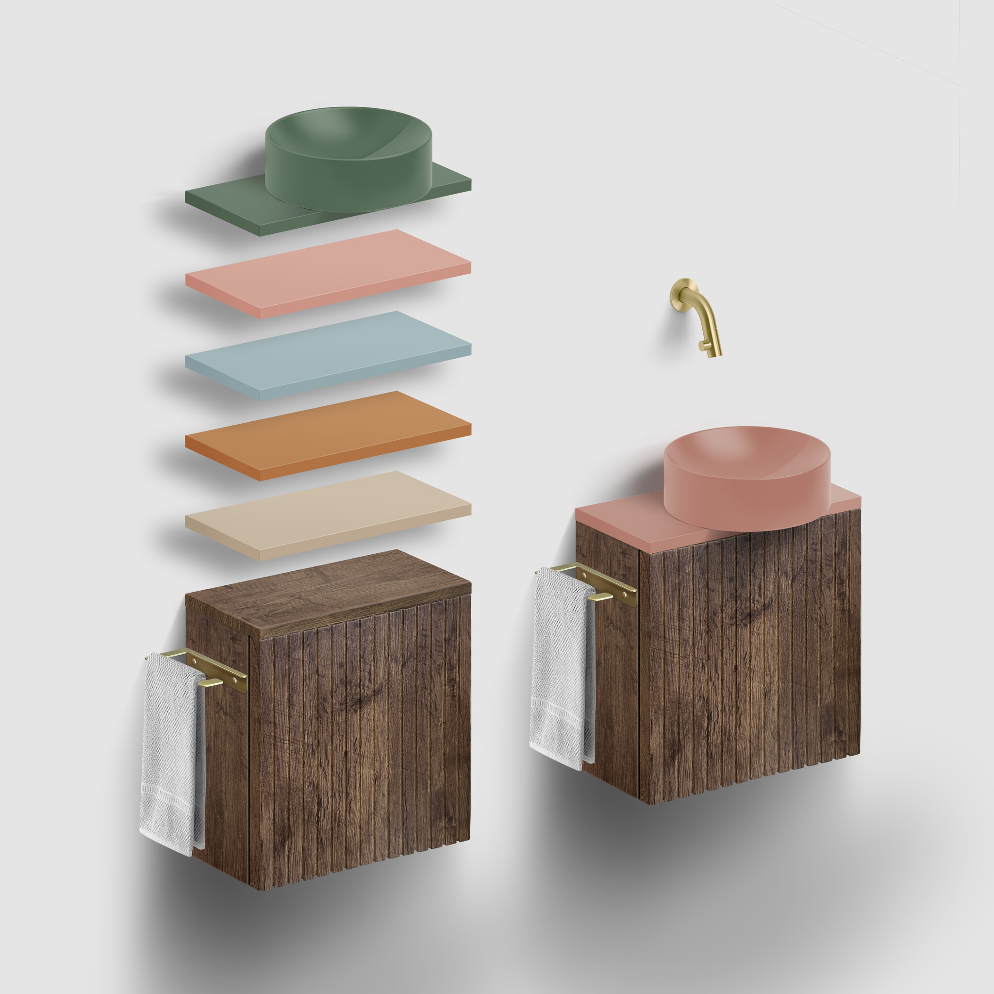 Verti handbasin cabinet