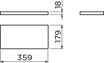 Verti countertop, for handbasin cabinet